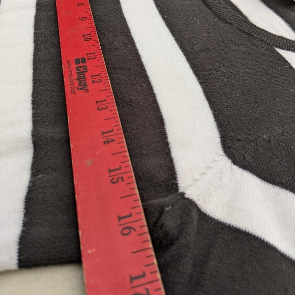 2 Sweaters: LOFT Black & White and World Republic Black - Picture 4 of 15